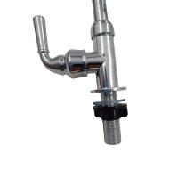 Torneira Gourmet Flexível De Parede Com Ducha Cromado Inox Rotação De 360° Cozinha Lavanderia - 3