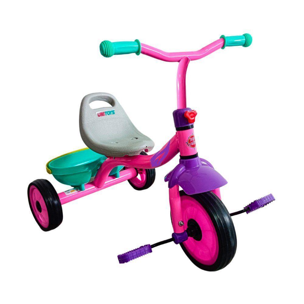 Triciclo Infantil Com Pedais Até 30kg - Rosa - 1