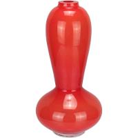 Vaso Decorativo Garrafa Home&co Vidro 28x14x14cm Vermelho - 1