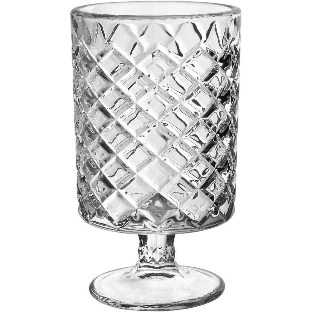 Vaso Decorativo Home&co Com Pé Vidro 15x9x9cm Transparente - 1