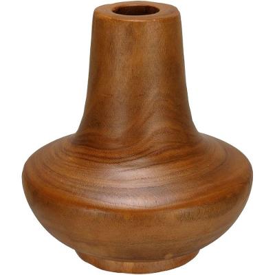 Vaso Decorativo Enfeite Home&co Madeira 23x12x12cm Natural
