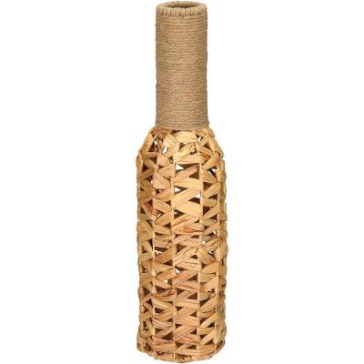 Vaso Decorativo Home&co Fibra Natural E Metal 61x15x15cm