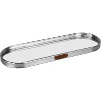 Bandeja Decorativa Oval Com Espelho Metal Home & Co - 1