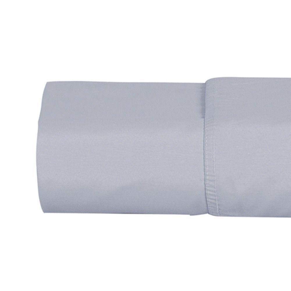 Lençol Premier Avulso Com Elástico Casal Hipercal 500 Fios 100% Poliéster - Cinza - 2