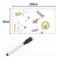 Adesivo Lousa Quadro Branco Papel Parede Fosco Escrever Adulto Infantil Escritorio Escola 2mx45cm Envelopamento Lavavel - 3