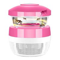 Armadilha Coletor Eletrico Pega Mosquitos Portatil Led Noturno Aspirador De Insetos Domestico Bivolt Rosa - 1
