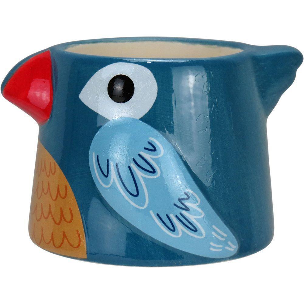 Cachepô Vaso Decorativo Home&co Cerâmica 7x9x10cm Azul - 1