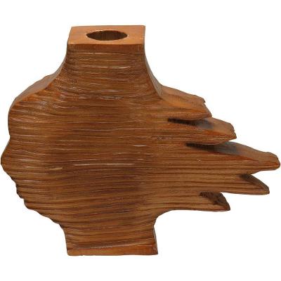 Vaso Decorativo Enfeite Home&co Madeira 36x45x12cm Natural