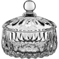 Potiche Vaso Decorativo Bomboniere Redondo Com Tampa Crystal - 1