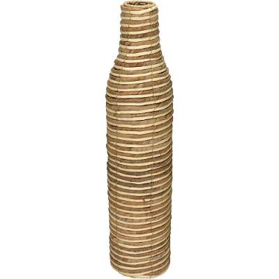 Vaso Decorativo Enfeite Home&co Fibra Natural E Metal 71x17