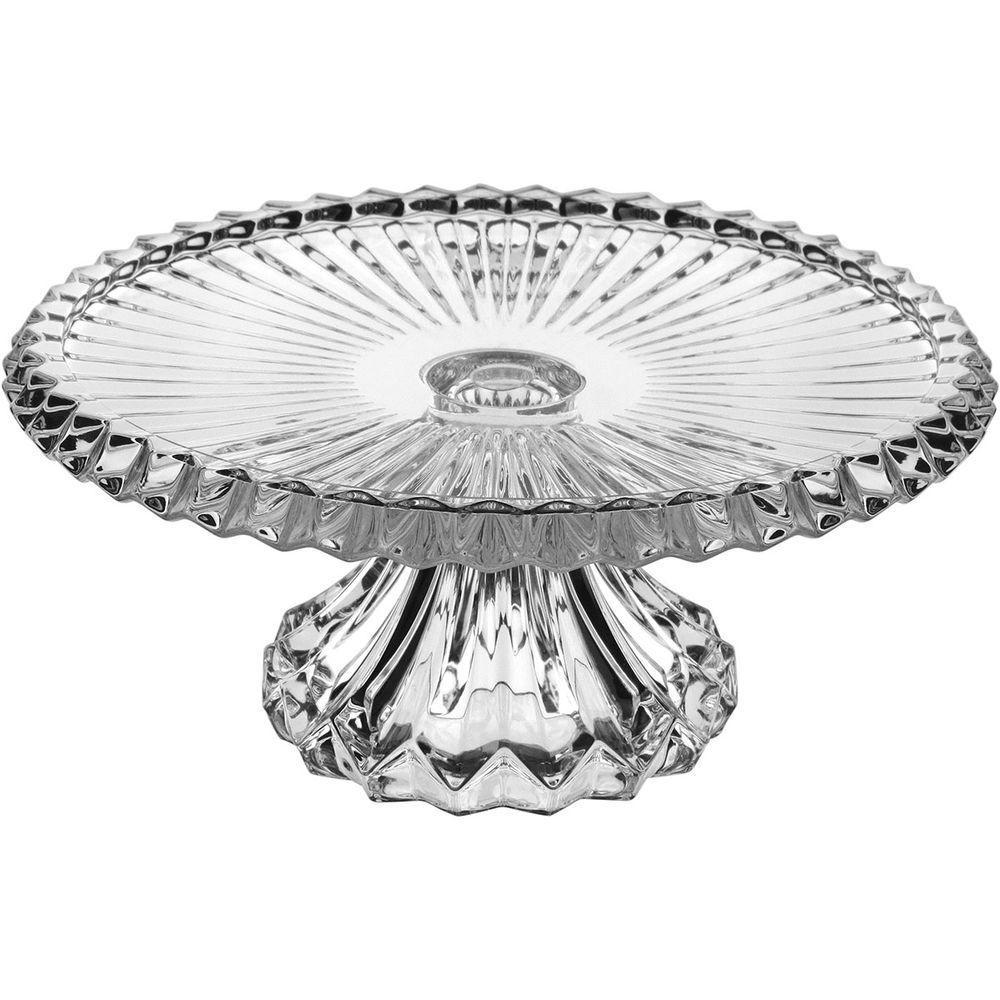 Prato Bolo Redondo Home&co Eco Crystal 12x27x27cm Boleira - 1