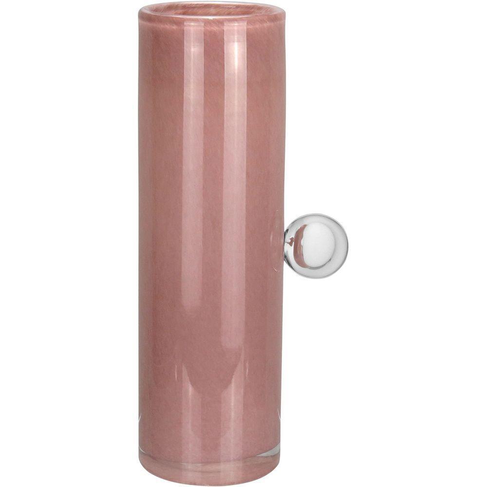 Vaso Decorativo Redondo Com Alça Esfera Vidro 32x10x10 Lilás - 1