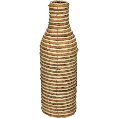 Vaso Decorativo Home&co Fibra Natural E Metal 52x17x17cm