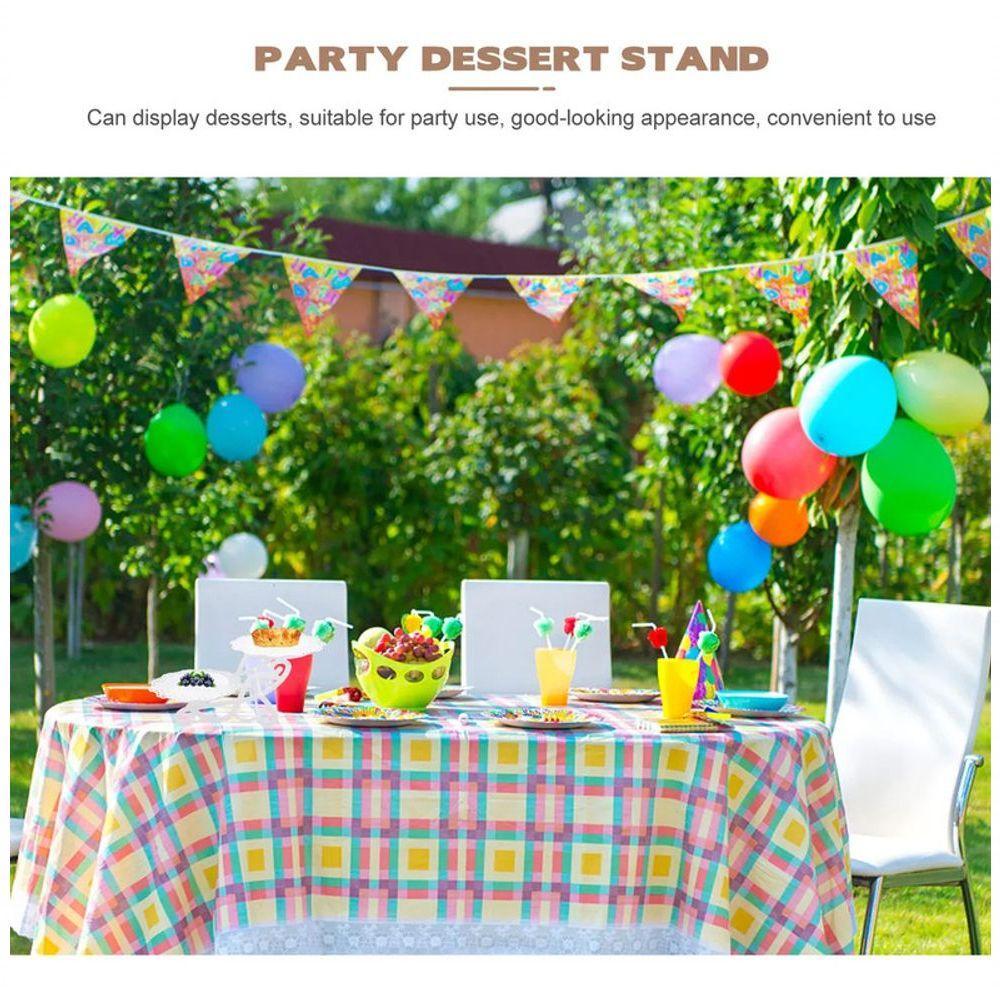 Suporte Doces 2 Andares Pratos Bandeja Cupcake Salgado Festa - 10