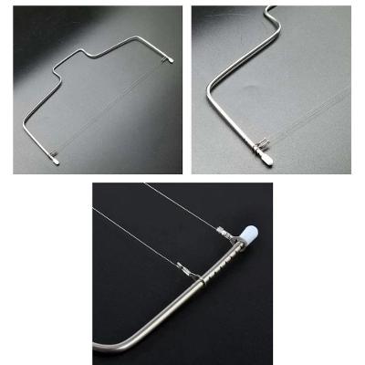 Cortador Nivelador Fatiador Bolo Fio Duplo Ajustável Inox