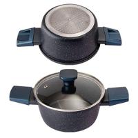 Caçarola Antiaderente Alumínio 18cm Tampa Vidro Fogão Induçã - 7