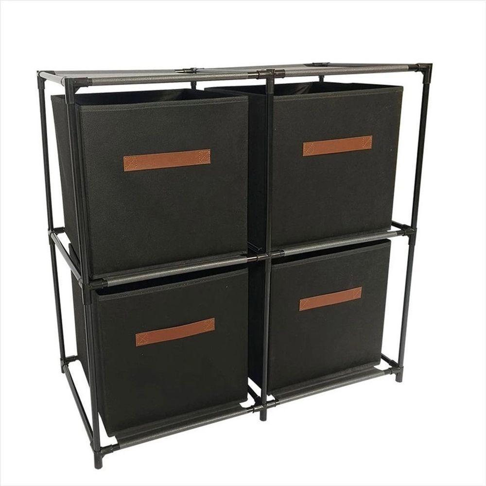 Organizador Quadruplo 2 Andares Tnt E Ferro 68 Cm X 34 Cm X - 1