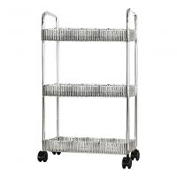 Carrinho Organizador 3 Andares Transparente Plástico Rodinha - 1