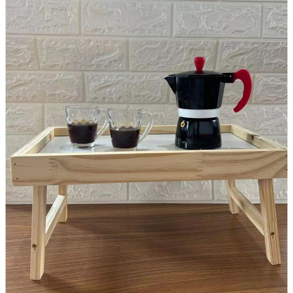 Cafeteira Italiana Aluminio Preta 3 Xícaras Cafés 150 Ml - 4