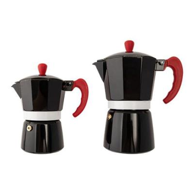 Cafeteira Italiana Aluminio Preta 3 Xícaras Cafés 150 Ml