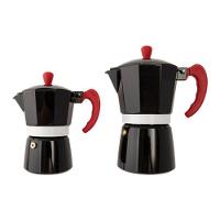Cafeteira Italiana Aluminio Preta 3 Xícaras Cafés 150 Ml - 1