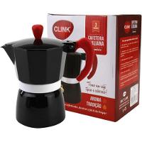 Cafeteira Italiana Aluminio Preta 3 Xícaras Cafés 150 Ml - 7