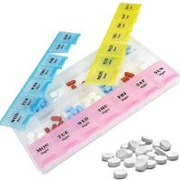 Caixa Porta Comprimidos Semanal Organizador Remedios Diario 21 Divisorias Diario Multiuso Capsulas Estojo Pesca Suplemen - 1