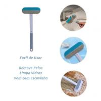 Escova Limpeza 4 Em 1 Multiuso Tira Pelos Roupas Sofá Carro - 9