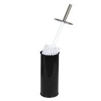 Escova Sanitaria Preta Bold Higienizacao Inox Black Limpeza Vaso Sanitario Privada Suporte Luxo - 3