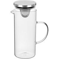 Jarra Agua Suco Home&co Tampa Inox Borossilicato 1,3l - 1