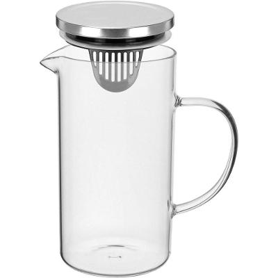 Jarra Agua Suco Home&co Com Tampa Inox Borossilicato 1l