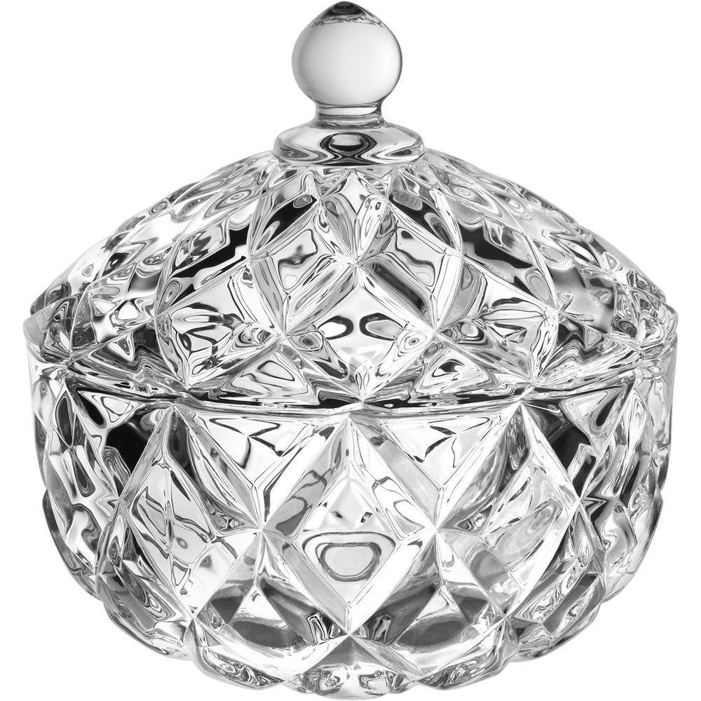 Potiche Bomboniere Enfeite Eco Crystal 17x17cm Transparente - 1