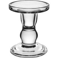 Castiçal Porta Vela Decorativo Redondo Home&co Vidro 11x8x8cm Transparente - 1