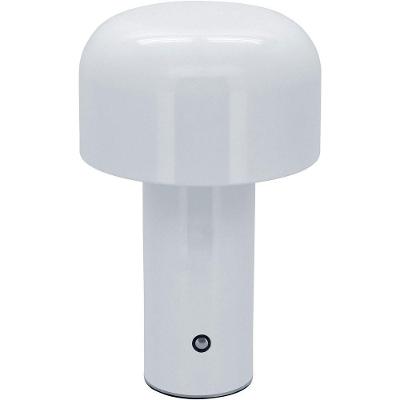 Luminária Decorativa Abajur Led Mesa Usb Metal 20x12 Branco