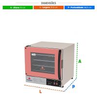Forno Turbo Prp-004 Plus 220v Rosa Progás + 4 Assadeiras Cimapi 220v - 6
