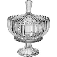 Vaso Potiche Bomboniere Home&co Crystal 30x22cm Transparente - 1