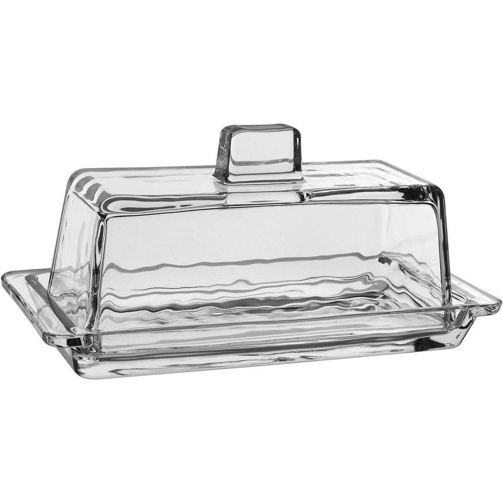 Manteigueira Home&co Com Tampa Vidro 9x20x9cm Transparente - 1