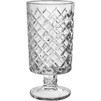 Vaso Com Pé Vidro Decorativo Redondo Home&co 23x11 - 1