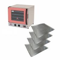 Forno Turbo Prp-004 G2 220v Rosa Progás + 4 Assadeiras Cimapi 220v - 1