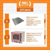 Forno Turbo Prp-004 G2 110V Rosa Progás + 8 Assadeiras Cimapi 110V - 2
