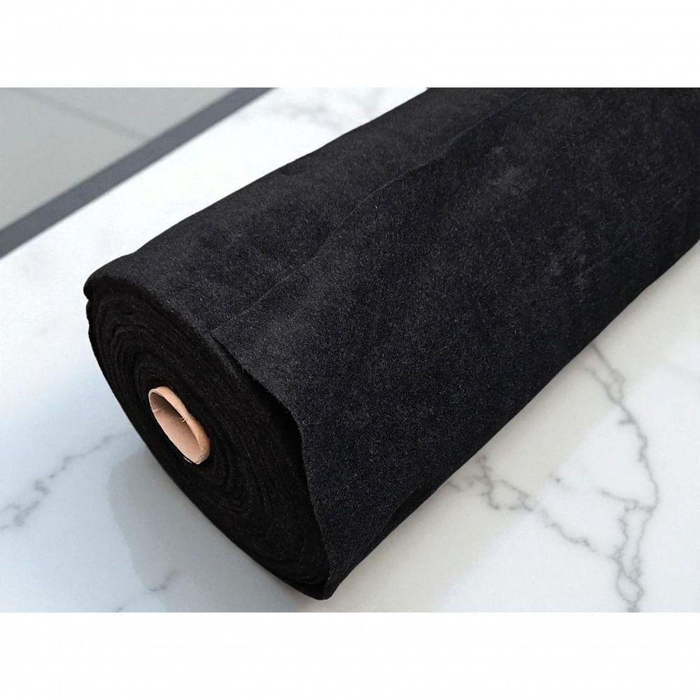 Carpete Forro Automotivo Decorativo Aveludado Flex 2,00x4,00 Preto - 1