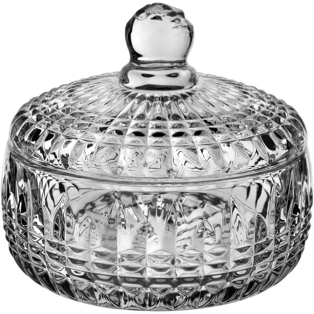 Potiche Eco Crystal Com Tampa Redondo Bomboniere Home&co - 1