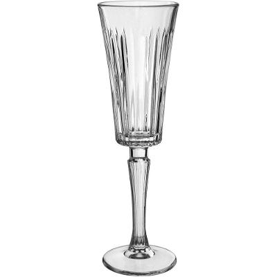 Jogo 6 Peças Taças Champanhe Eco Crystal 170ml 23x7x7cm