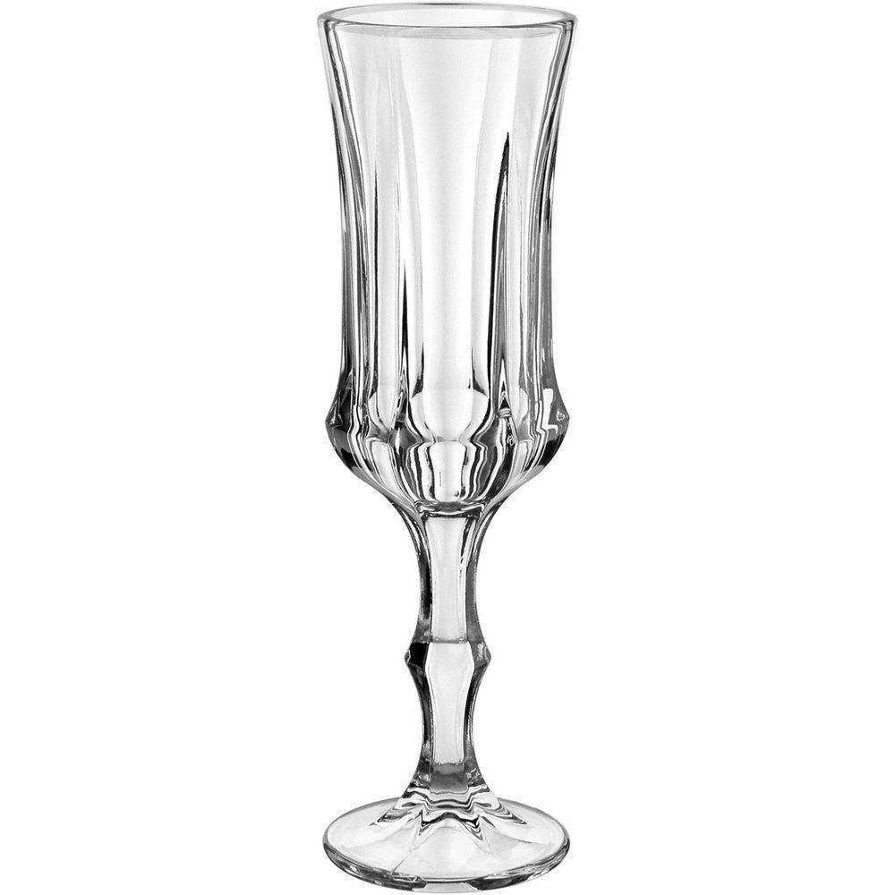 Jogo 6 Taças Champanhe Eco Crystal 150ml 21x6x6 Transparente - 1
