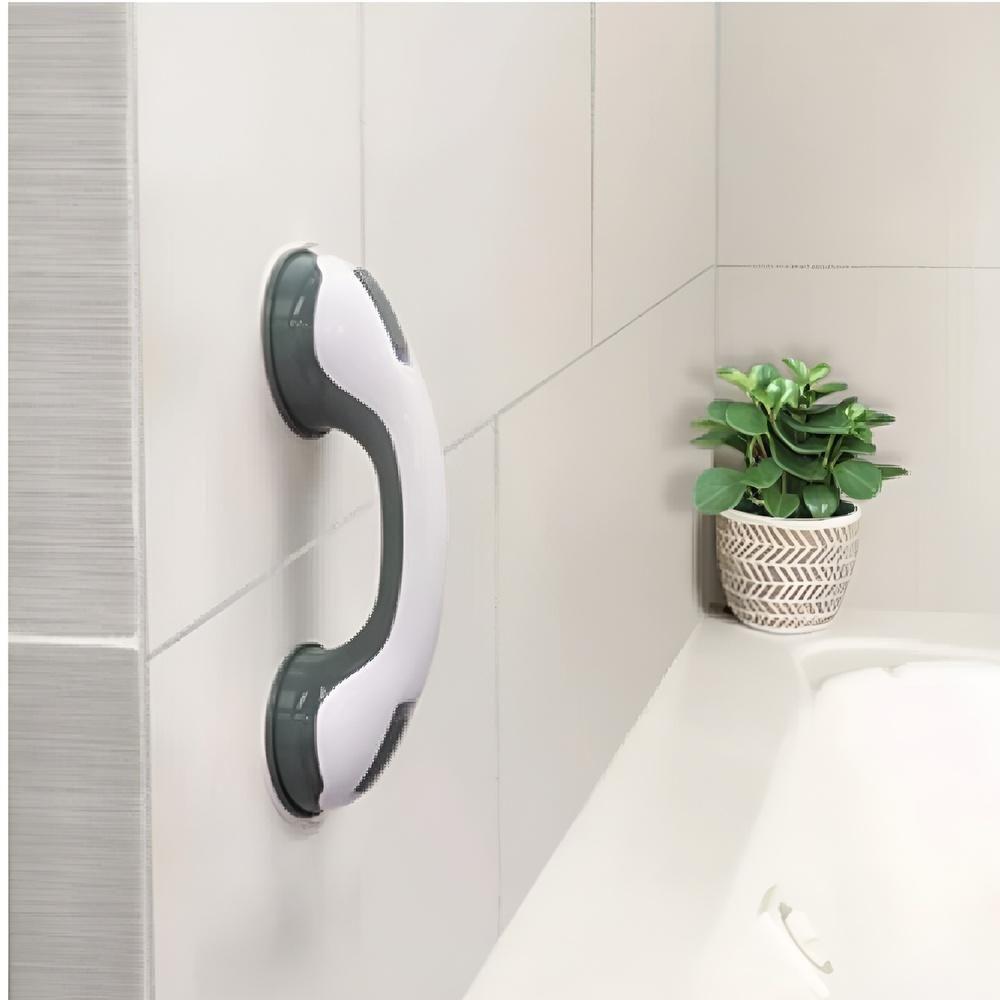 Barra Alca Suporte De Apoio Banheiro Deficiente Banho Idoso Portatil Viagem Com Ventosa Removivel - 6