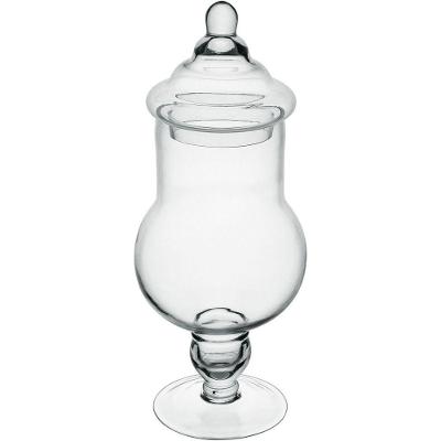 Bomboniere Baleiro Potiche Redondo Home&co Tampa Vidro 43x17