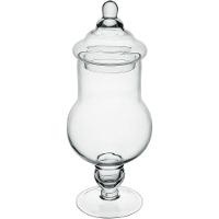 Bomboniere Baleiro Potiche Redondo Home&co Tampa Vidro 43x17 - 1