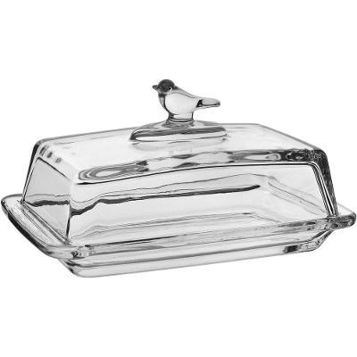 Manteigueira Retangular Home&co Com Tampa Vidro Transparente