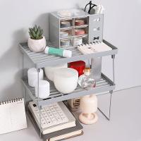 Prateleira Dobravel Armario Organizador Empilhavel Ajustavel Multifuncional Cozinha Pia Banheiro Mesa Sapateira Estante - 5