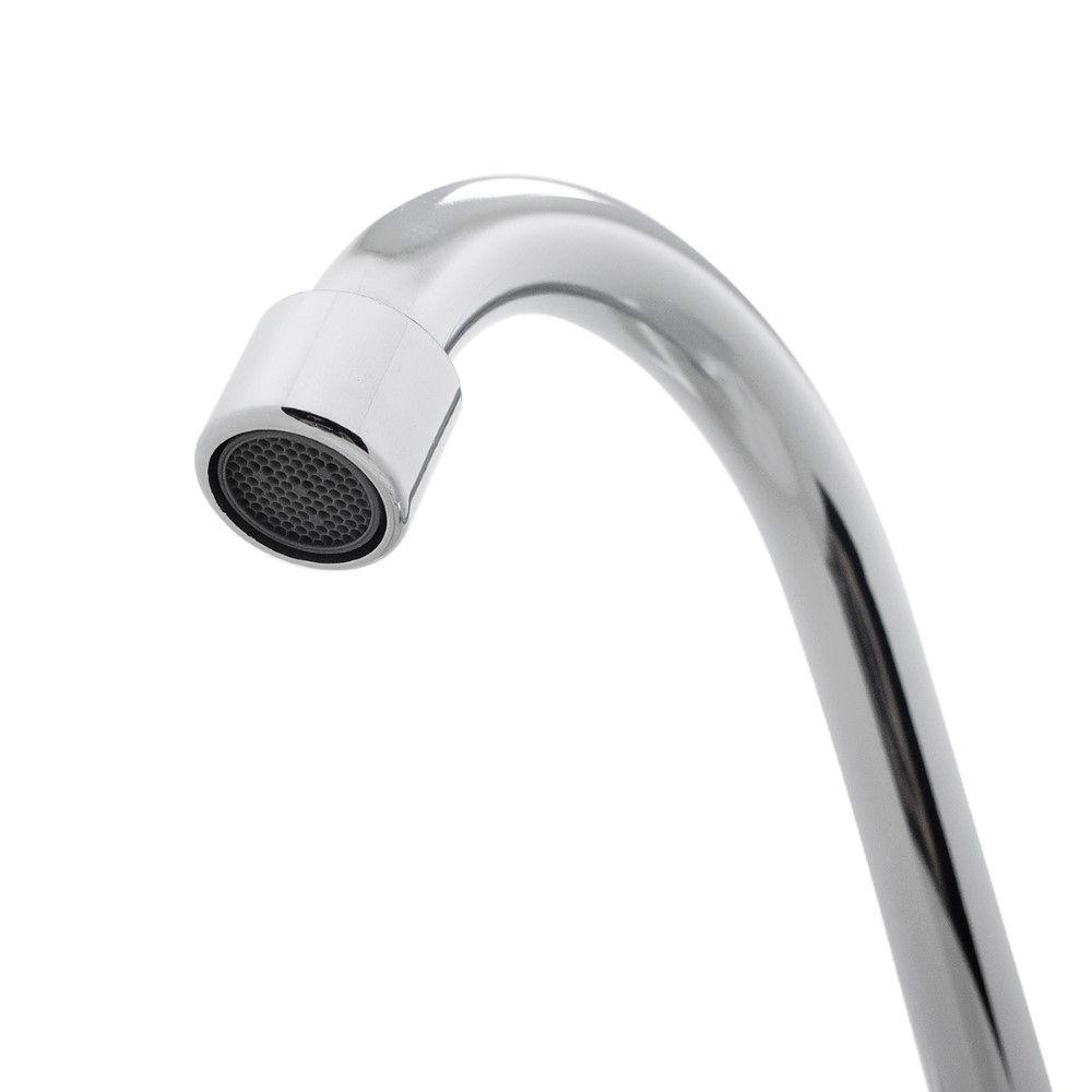 Torneira Cozinha Bica Móvel Metal Cromada 1/4 Volta Parede Luxo - 5